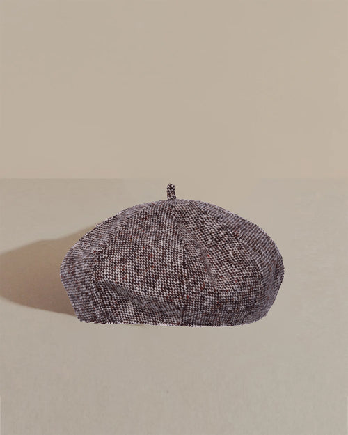 Beret Montparnasse Brown Tweed