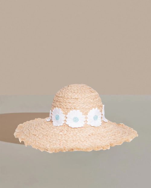 CAPELINE Raffia Marguerites