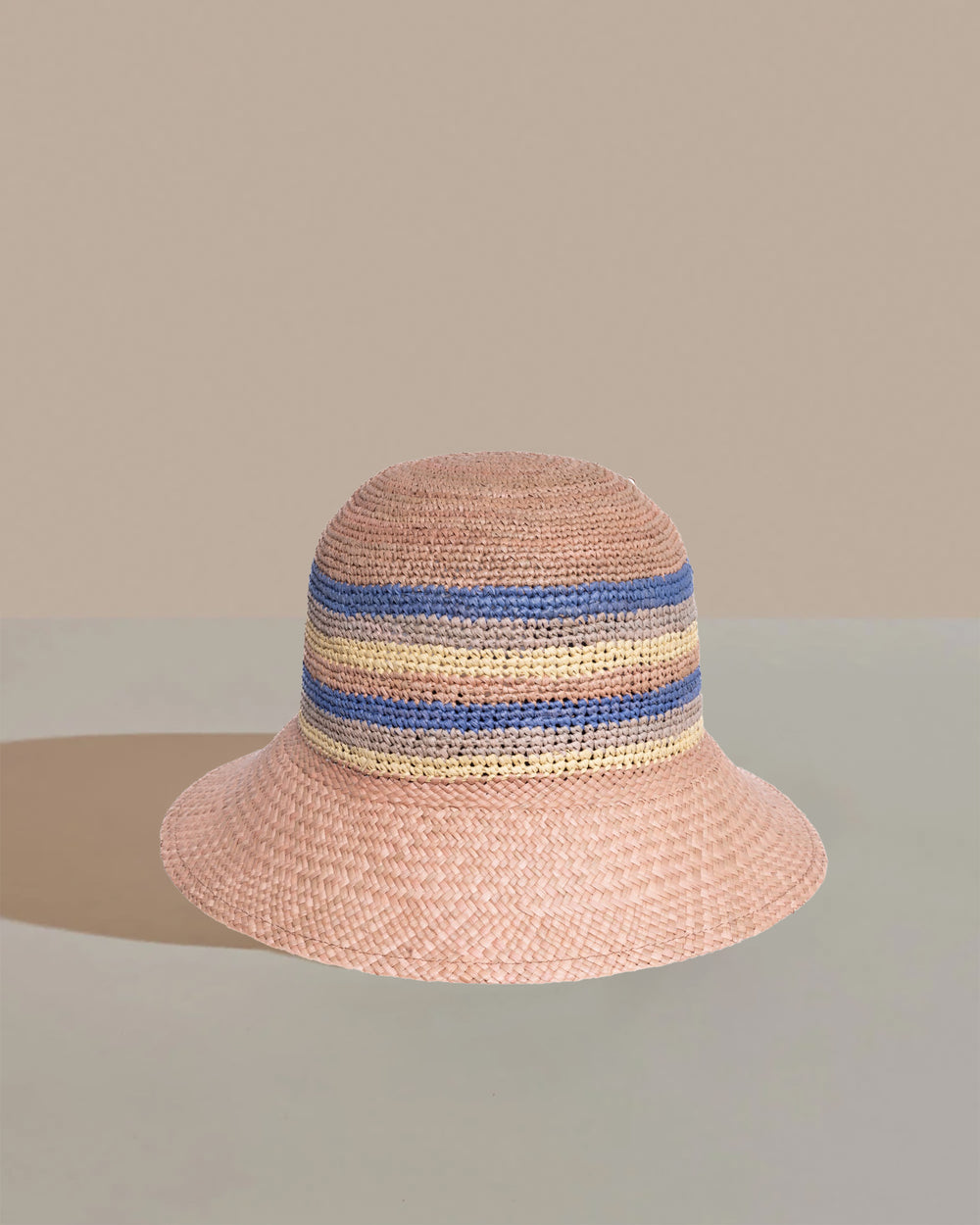 CLEMENCE Panama Crochet Blue Yellow