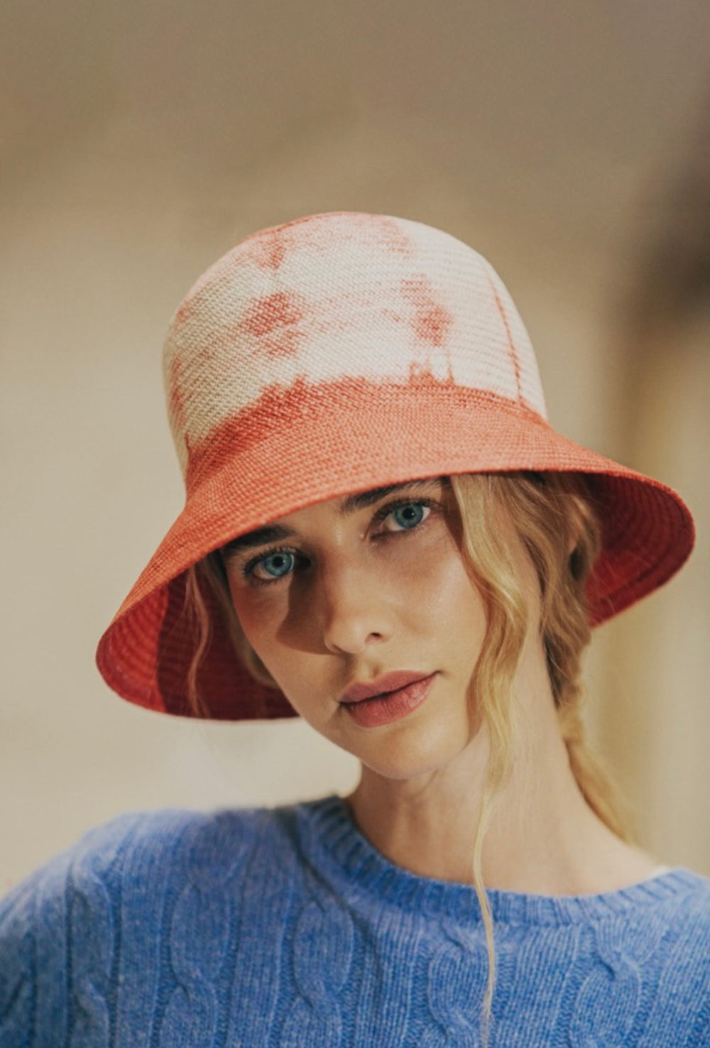 CLEMENCE Tie Dye Panama Red