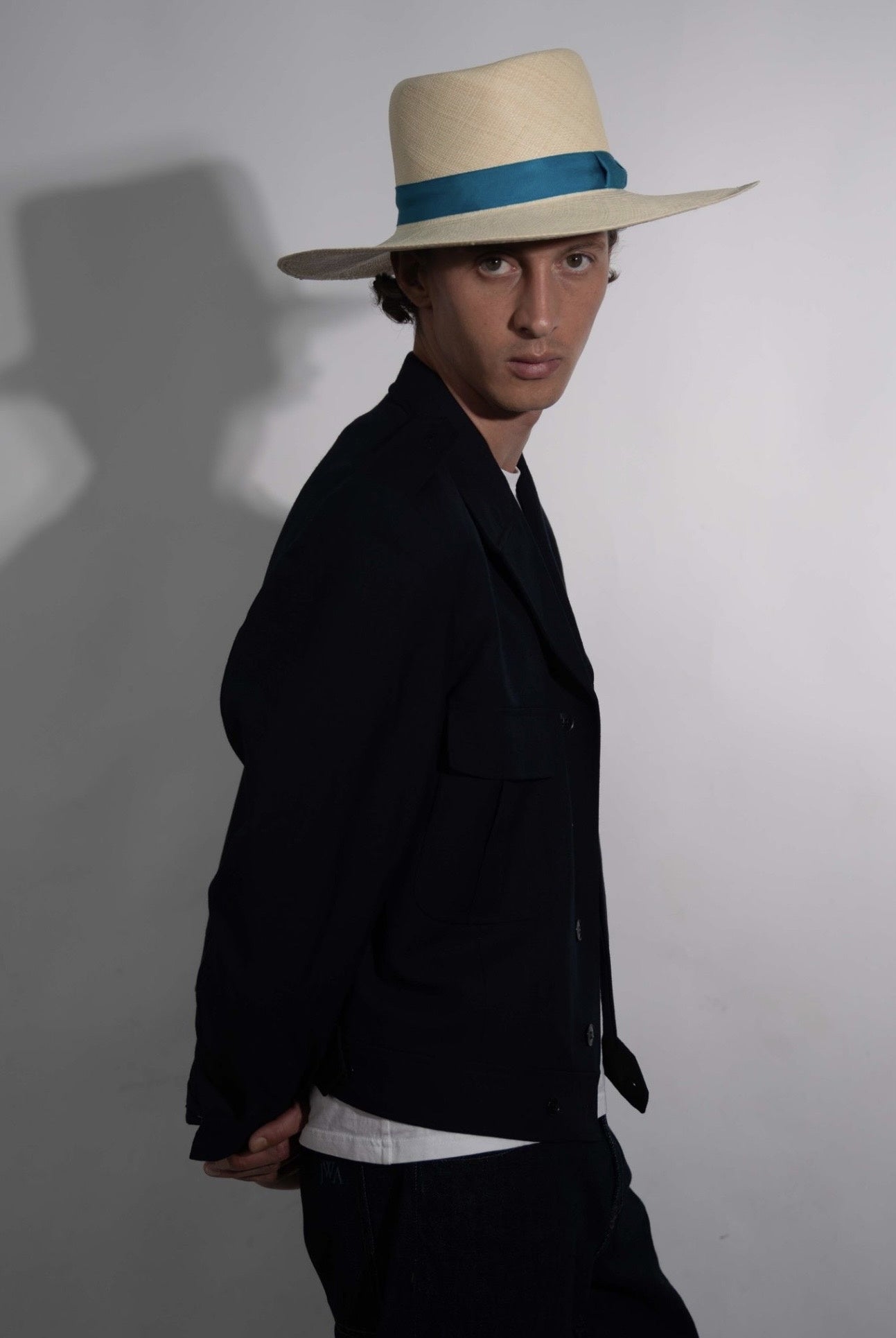 Capone Wide Brim Panama Cream – Anthony Peto – wide brim fedora in cream panama straw