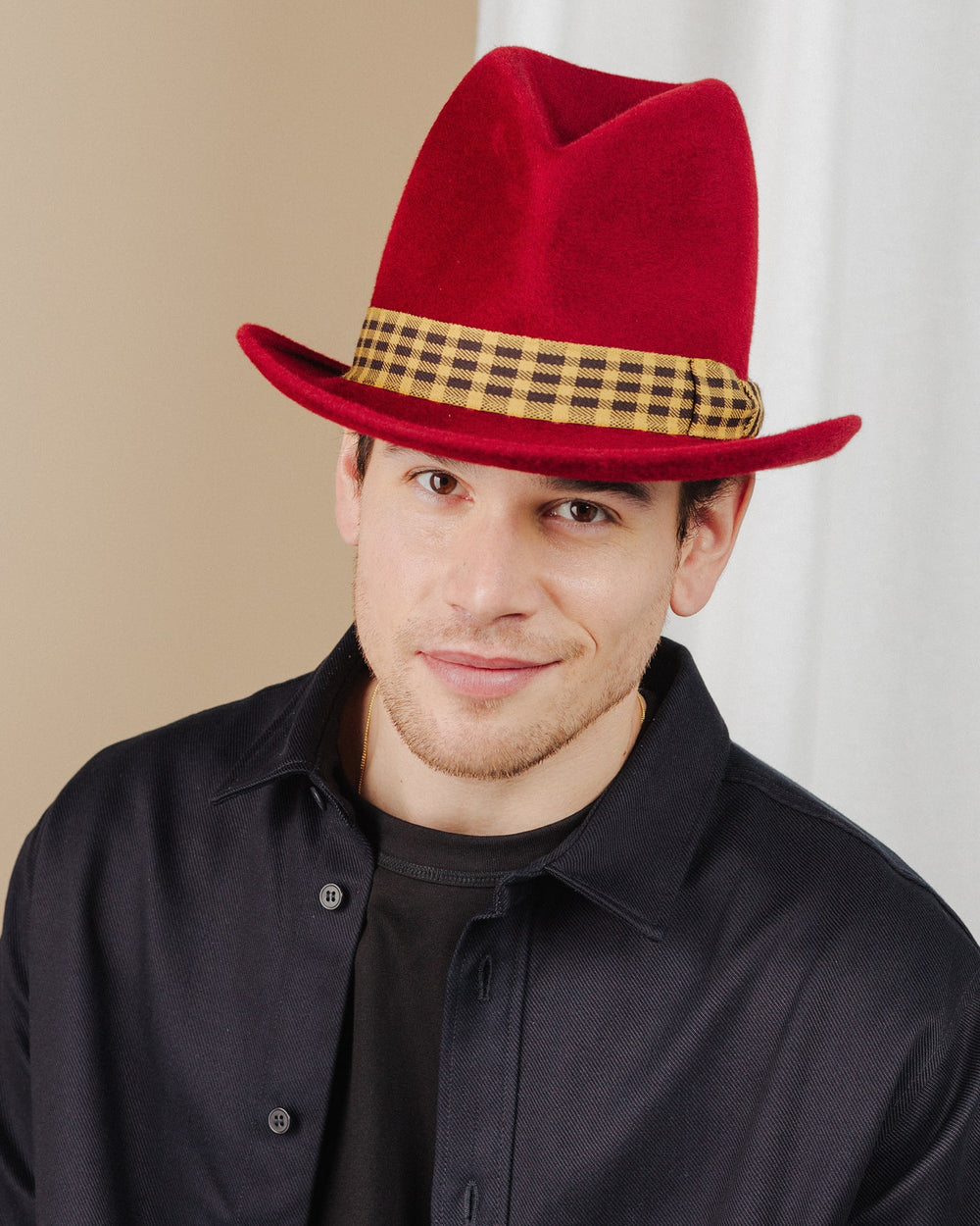 men wear cardinal-red