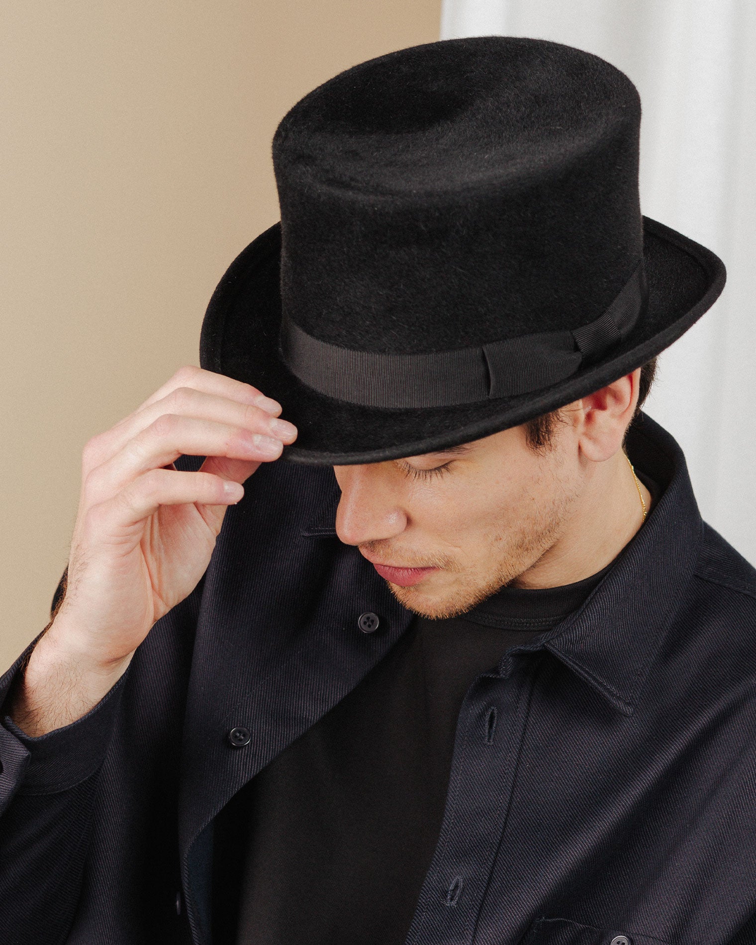 men wear black