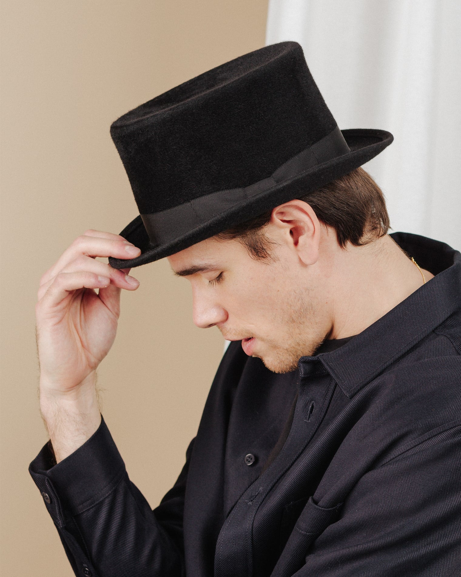 men wear black