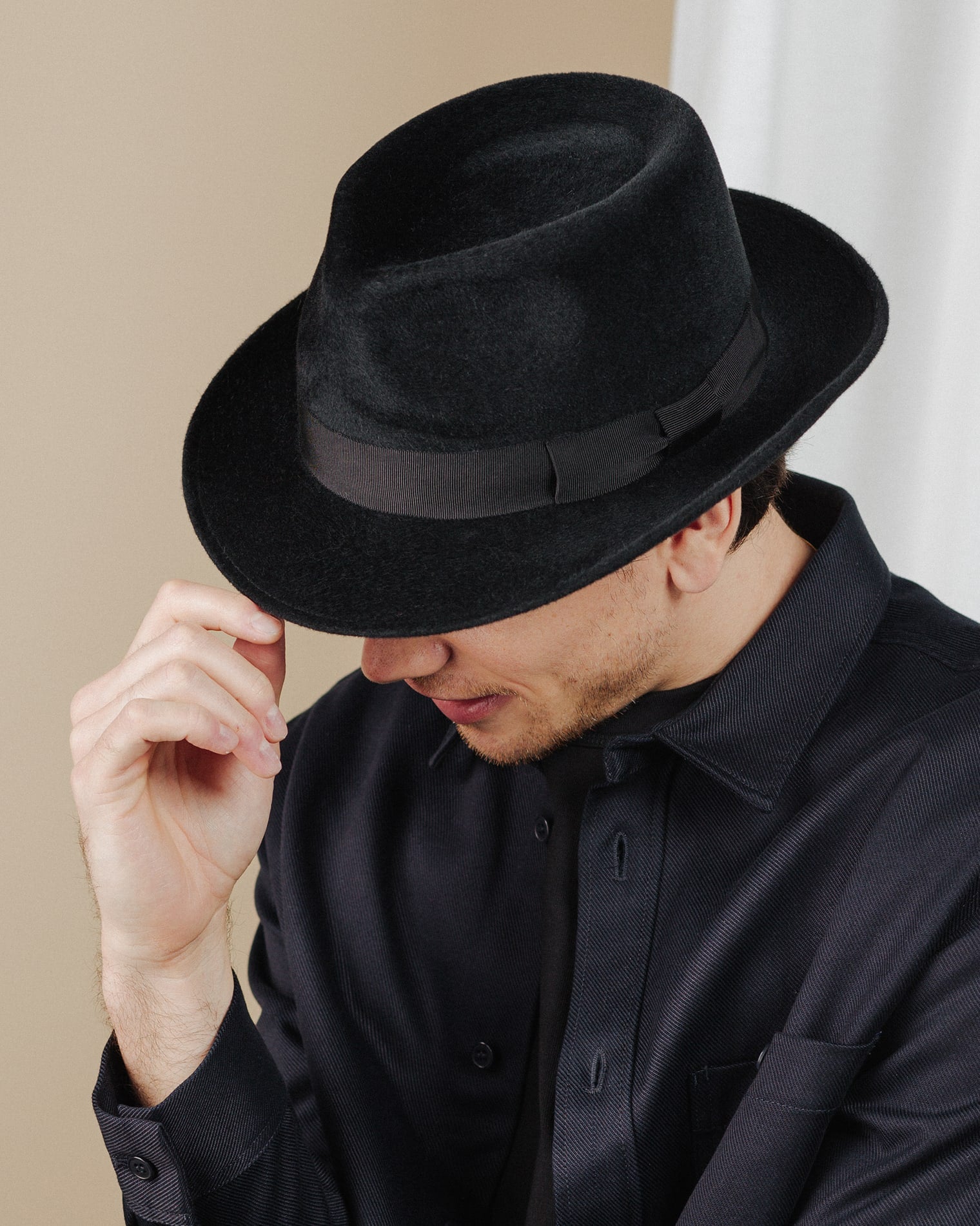 men wear black