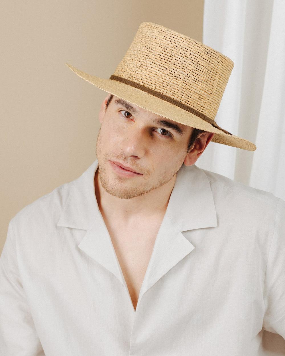men wear beige