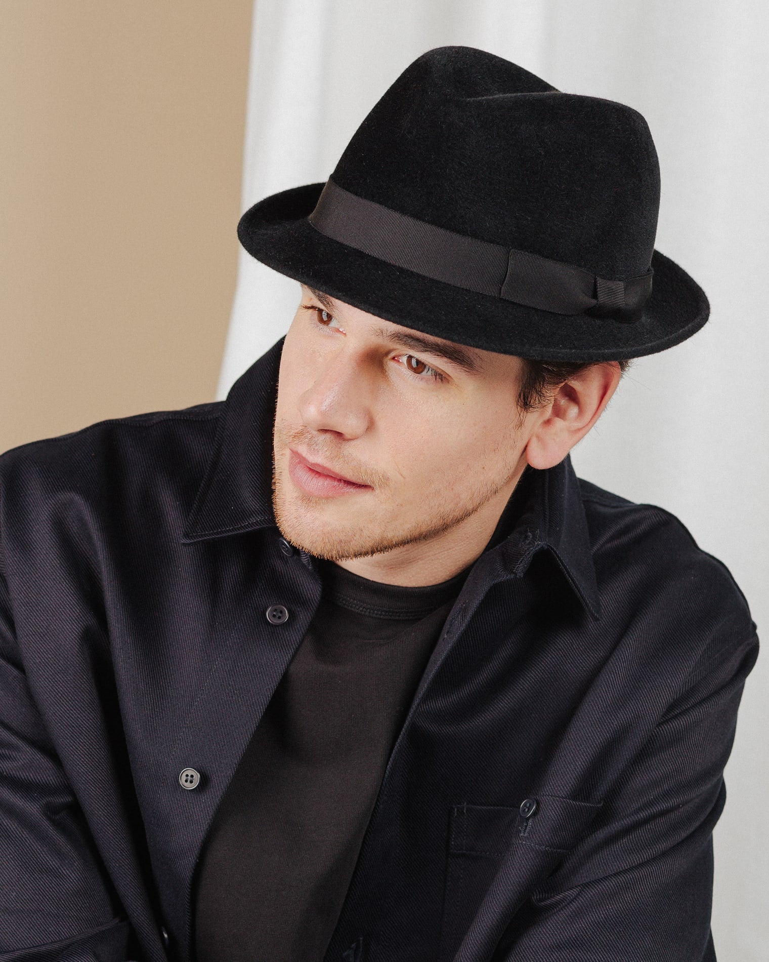 men wear black