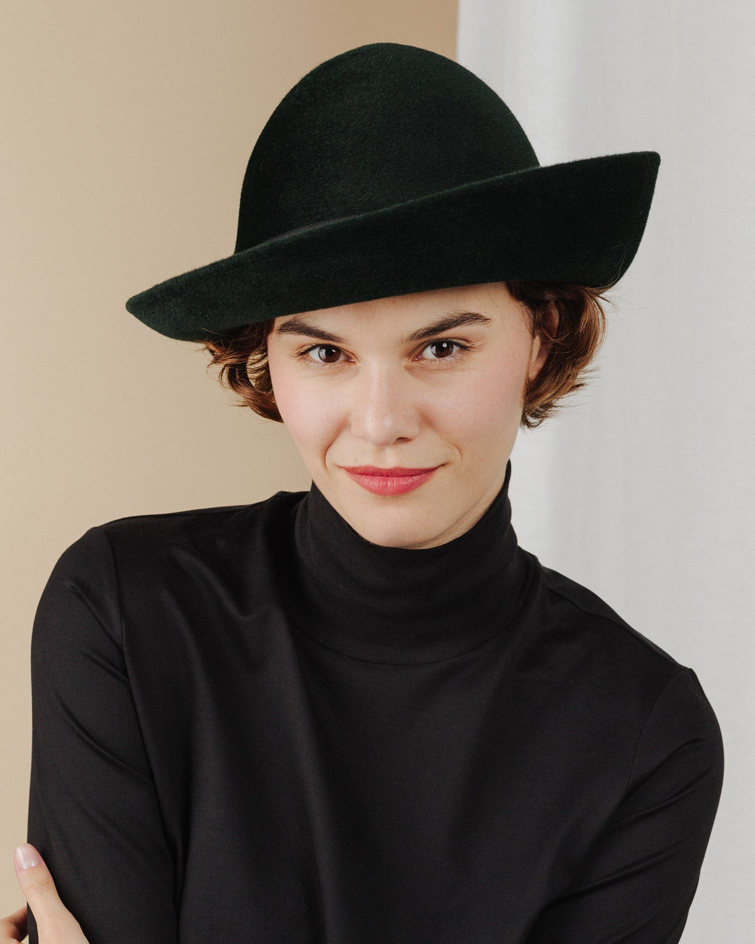 women wear deep-forest-green