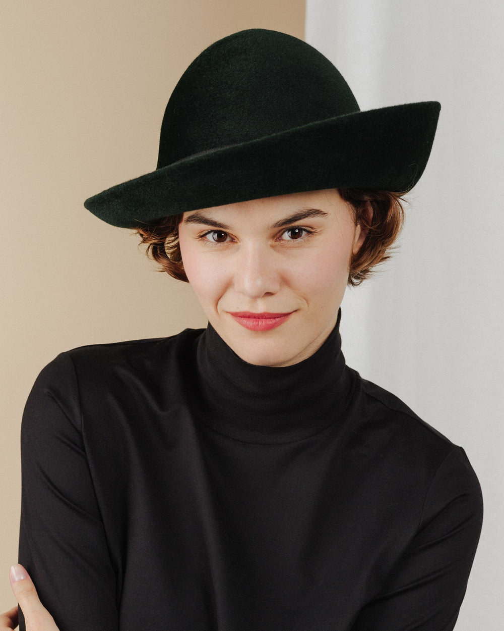 women wear deep-forest-green