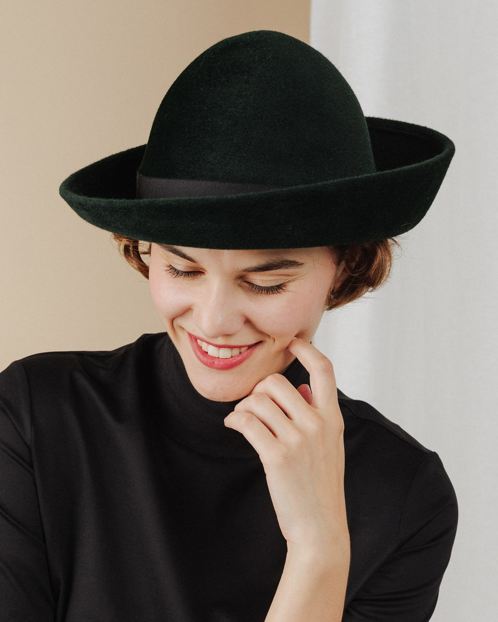 women wear deep-forest-green