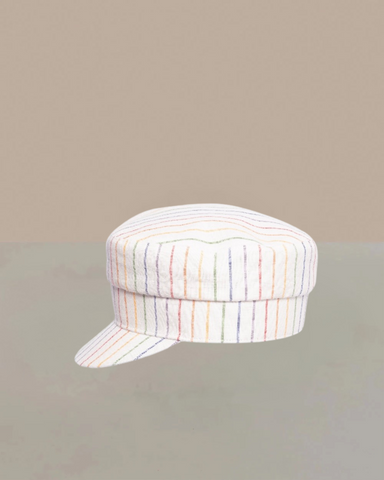 MALTAISE LINEN RAINBOW STRIPES