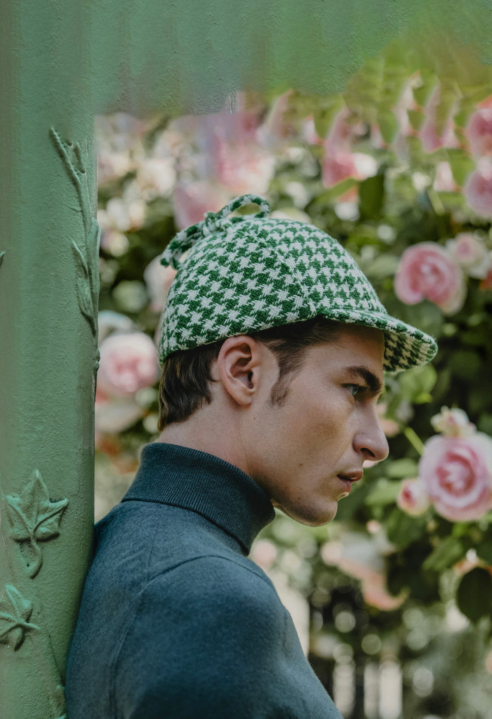 SHERLOCK Green Houndstooth