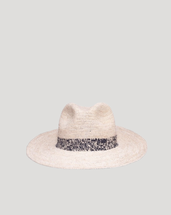 Classic Wide Brim Panama Crochet Black Band – Anthony Peto
