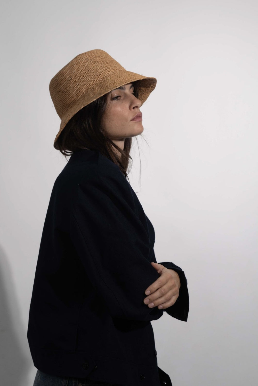 Jasmin Panama Crochet Caramel – Anthony Peto – travel sun hat in caramel crochet panama