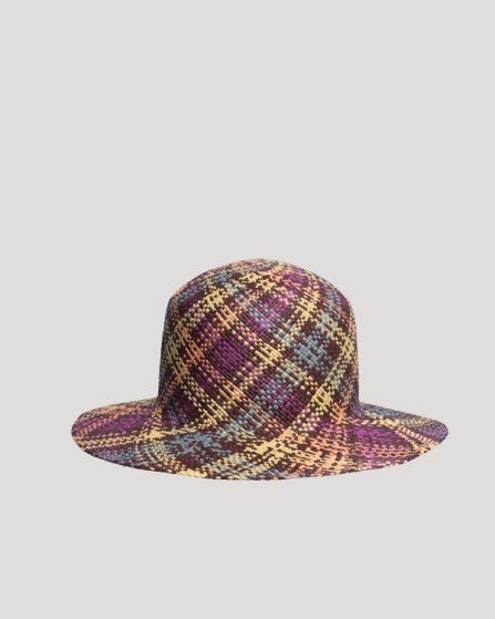 Grace Panama Purple Yellow Tartan