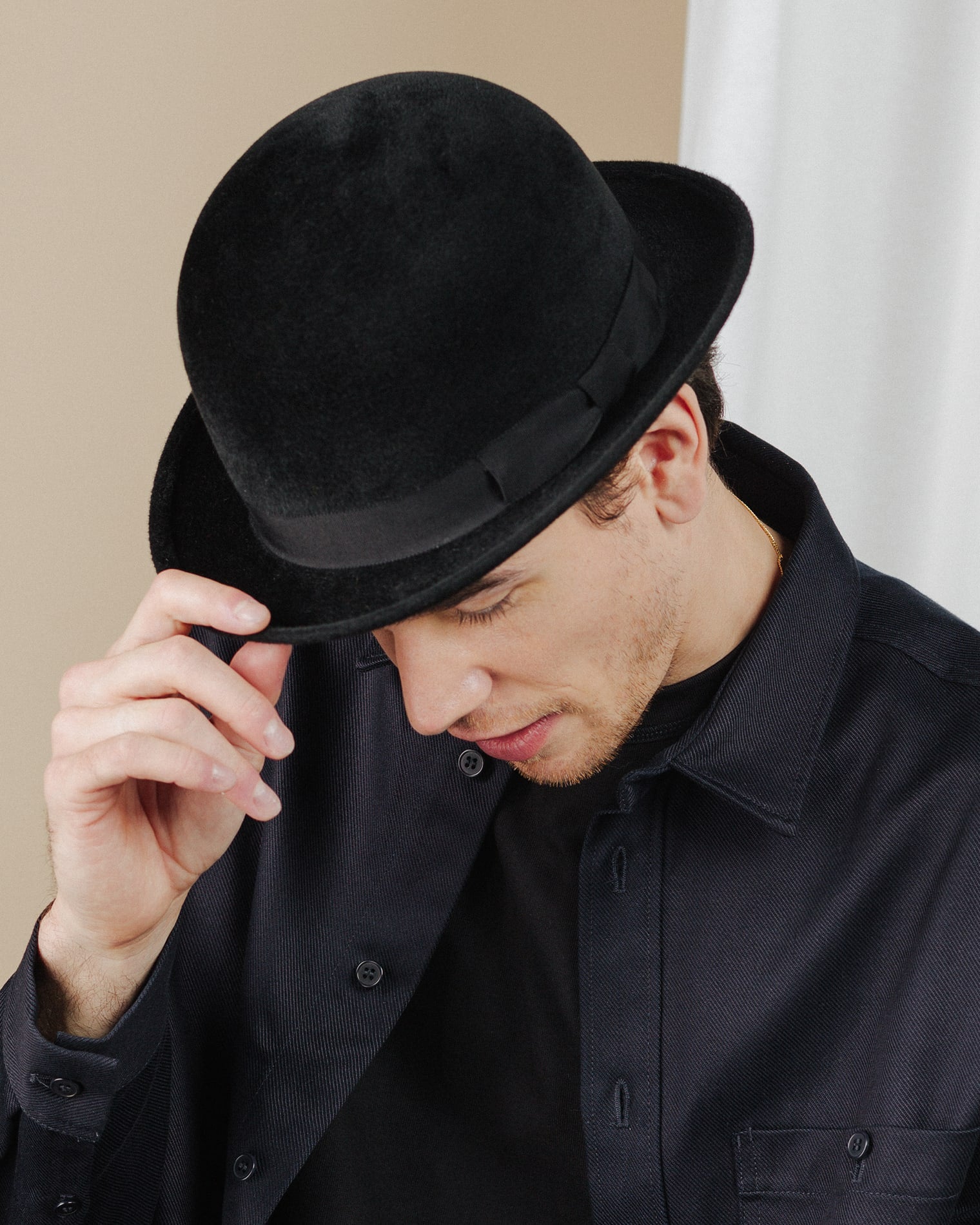 men wear black