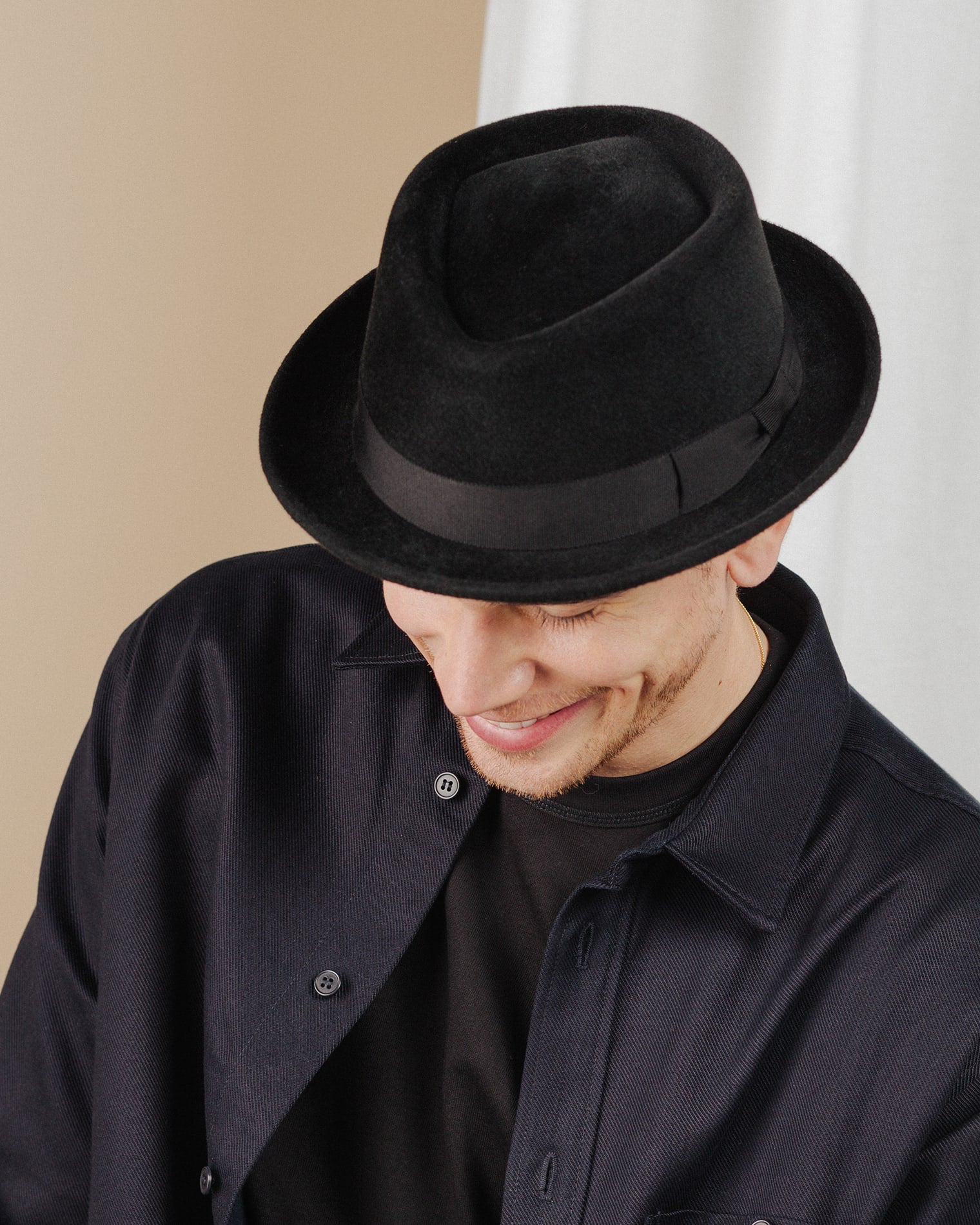 men wear black